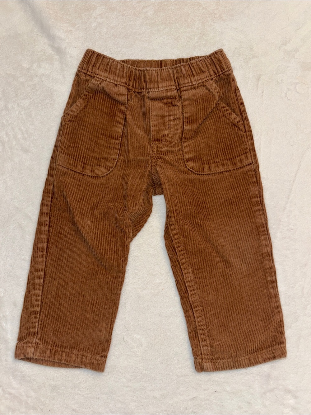 Carters Kids Corduroy Pull-On Pants in Chestnut Brown 12 months 100% cotton